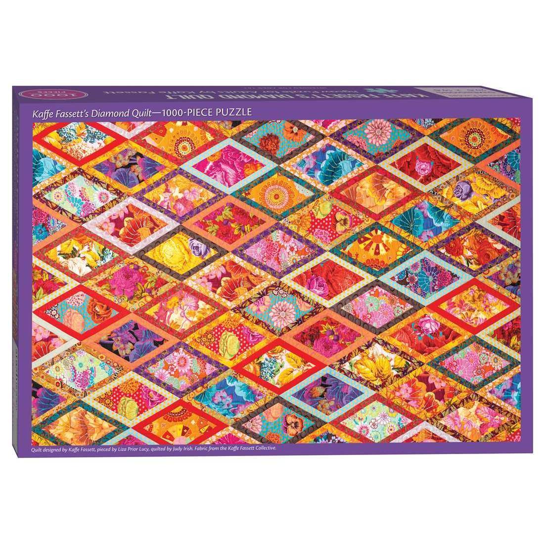 Kaffe Fassett's Diamond Quilt 1000 Piece Jigsaw Puzzle C&T