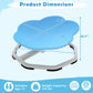 Kids Sensory Swivel Chair Cat Claw 360¬∞ Spinning Chair with Non-Slip Metal Base