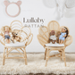 Kids Pink Rattan Teddy Bear Wall Mirror – Baby Girl Nursery & Kids Room Décor Gift