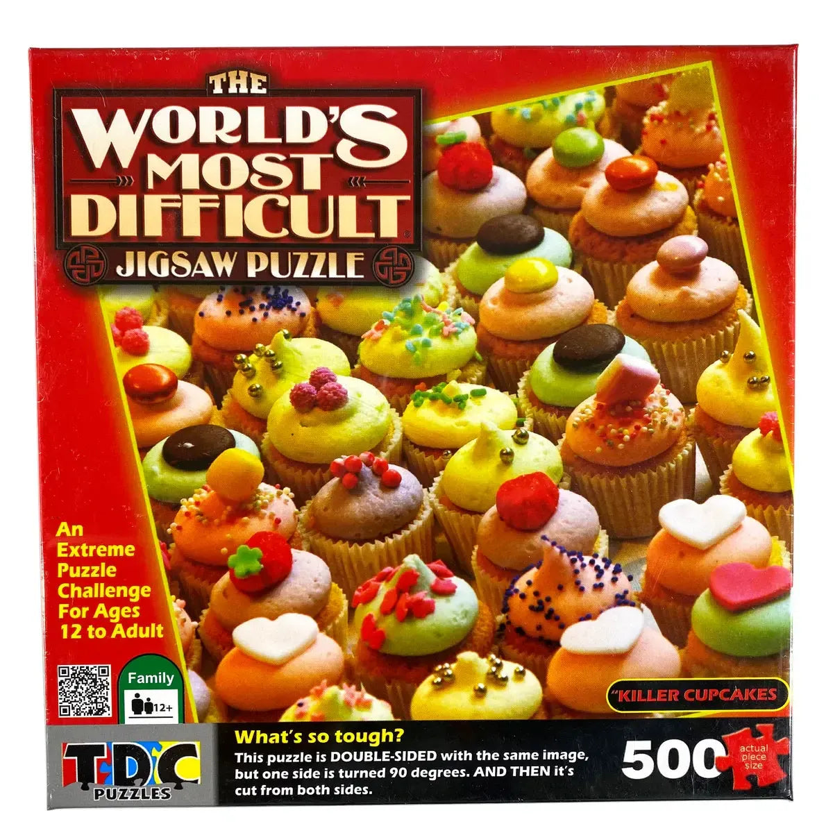 Killer Cupcakes 500 Piece Double-Sided Jigsaw Puzzle TDC