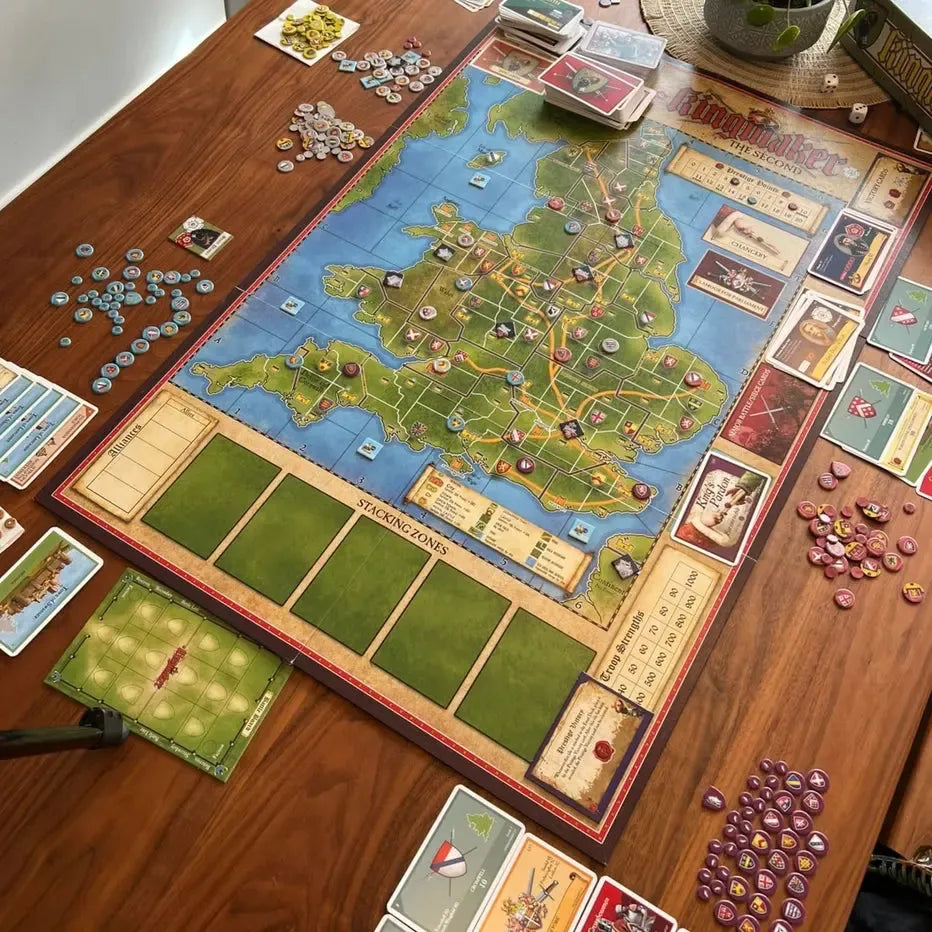 Kingmaker Royal Re-Launch - Wars of the Roses Tactical Board Game - Gibsons