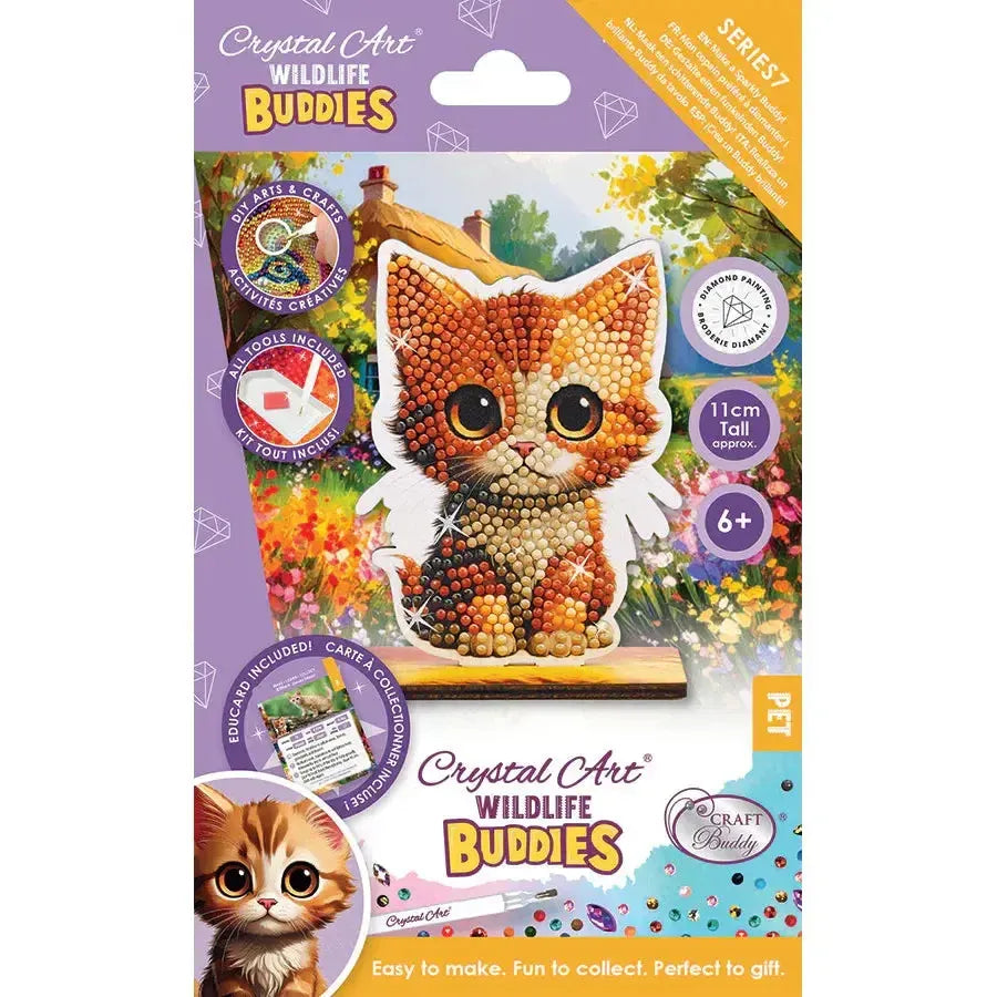 Kitten Pet Crystal Art Buddies Kit Craft Buddy