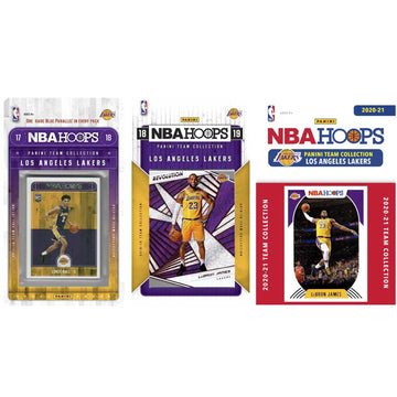 Nba Los Angeles Lakers 3 Different Licensed Trading Card Team Sets