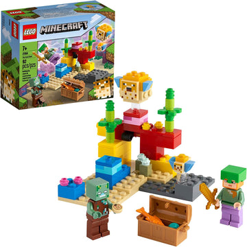 Lego Minecraft 21164 The Coral Reef 96 Piece Building Kit