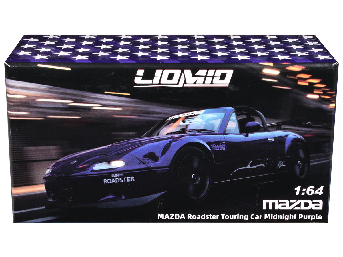 Mazda Roadster Touring Car RHD (Right Hand Drive) Midnight Purple Metallic inchHobby Expo China 2026 Event Editioninch 1/64 Diecast Model Car by Liomio