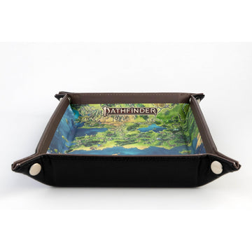 Metallic Dice Games Fanroll Officially Licensed Pathfinder Map Dice Tray