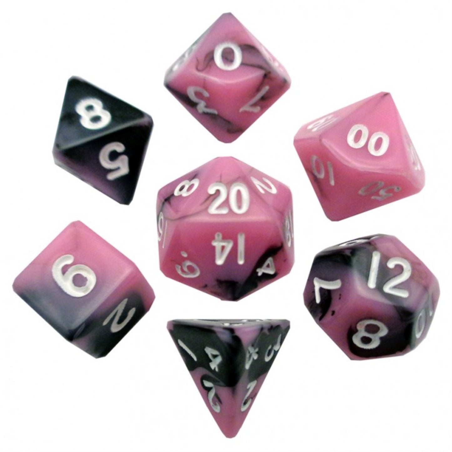 7-Set Mini: 10Mm: Pkbk W/Wh Numbers