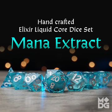 Metallic Dice Games Lic955 Liquid Core Mana Extract Elixir Dice, Set Of 7