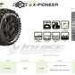 Louise R/C MT-Pioneer MFT Belted Monster Truck Tires Mounted 24mm Hex Pair for Arrma Kraton 8S