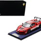 Ferrari 296 GT3 Challenge #32 inchLaunch Versioninch Red with White Stripes with Acrylic Display Case 1/18 Model Car by LookSmart