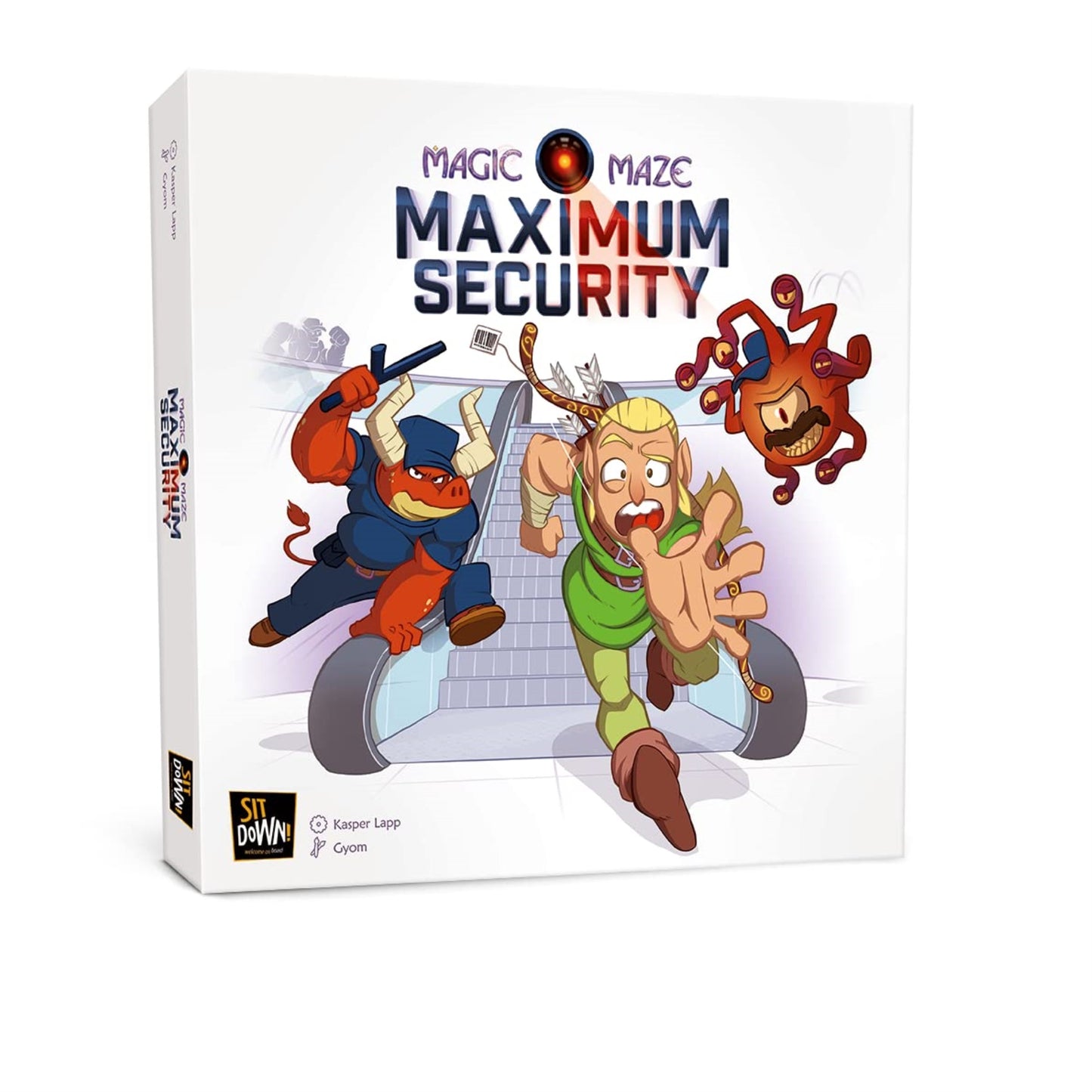 Sit Down! Magic Maze Board Game - Strategy for 1-8 Players, Ages 8+, Cardboard, Multi, Model LUMSDO05