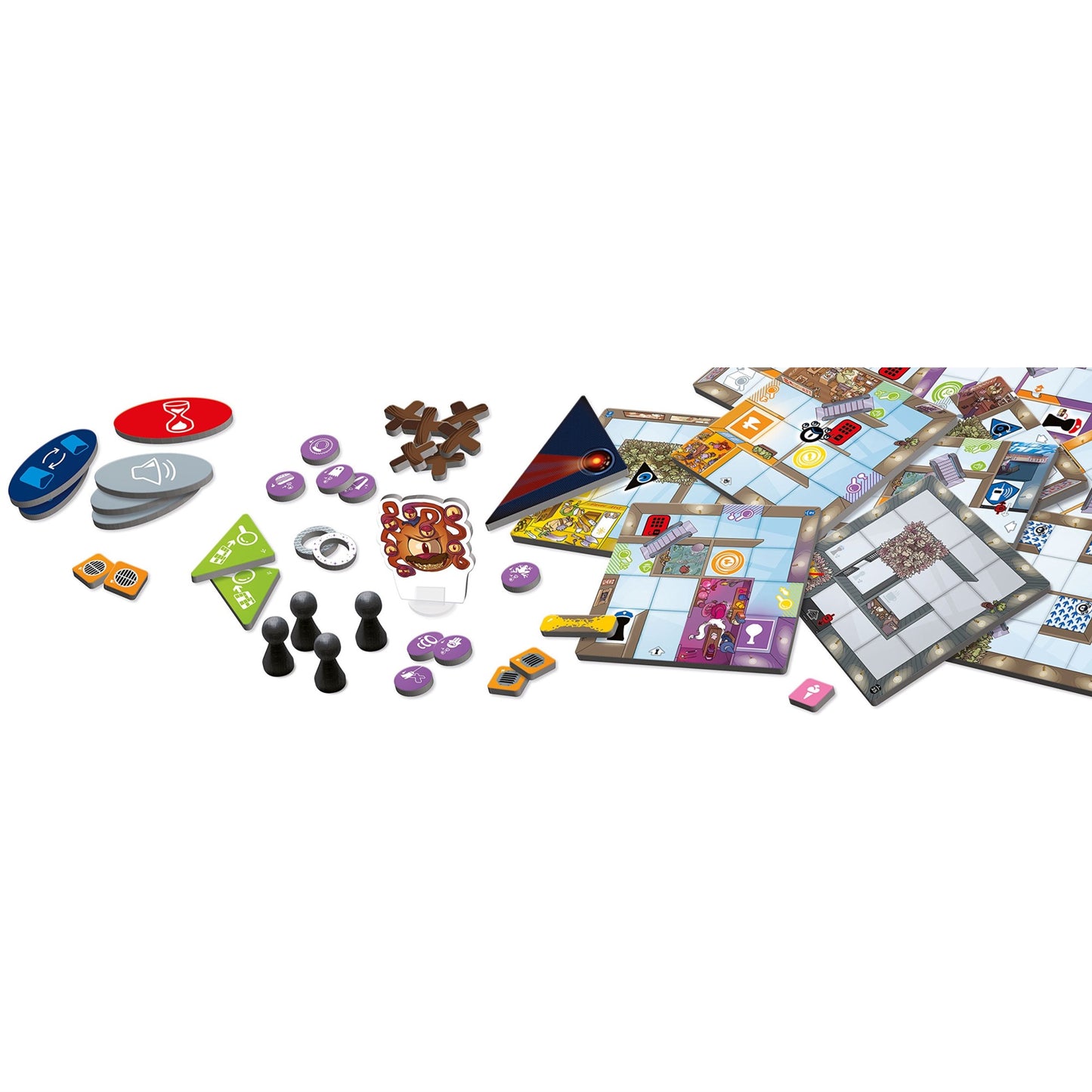 Sit Down! Magic Maze Board Game - Strategy for 1-8 Players, Ages 8+, Cardboard, Multi, Model LUMSDO05