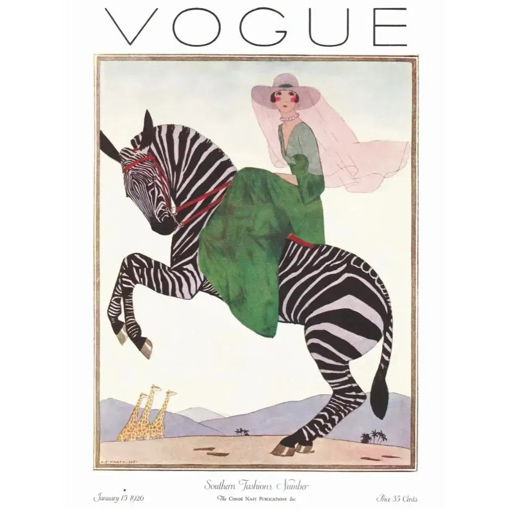 Lady on a Zebra Vogue 500 Piece Jigsaw Puzzle NYPC