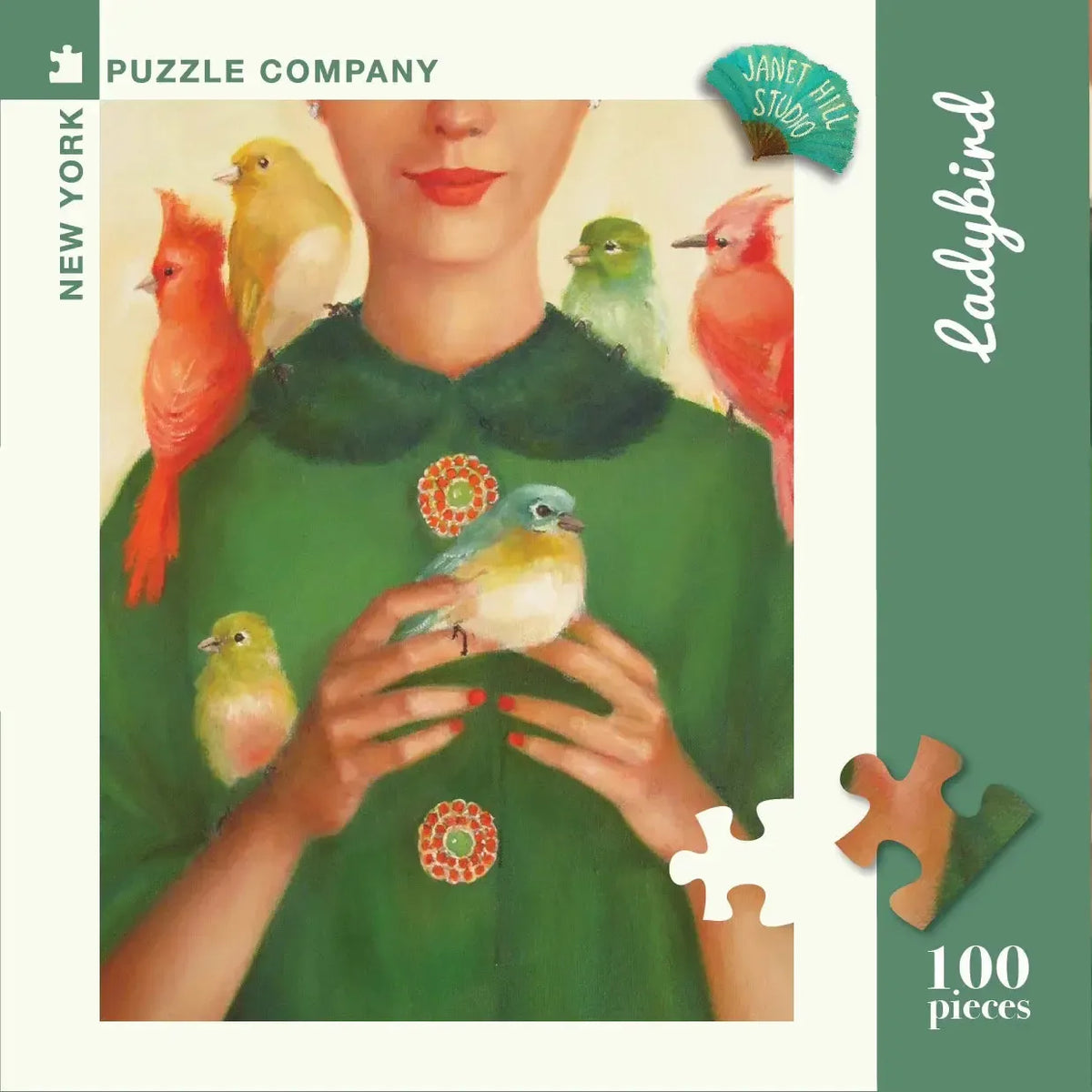 Ladybird by Janet Hill 100 Piece Mini Jigsaw Puzzle NYPC