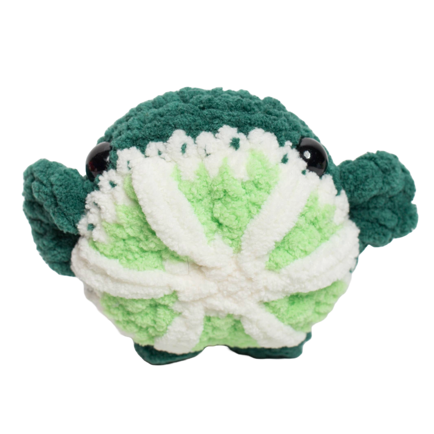 Lana the Lime Whale Crocheted Plushie