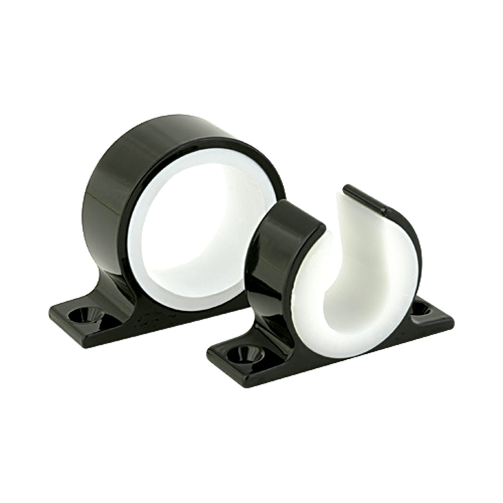 LEES SINGLE ROD RACK SET BRIGHT BLACK
