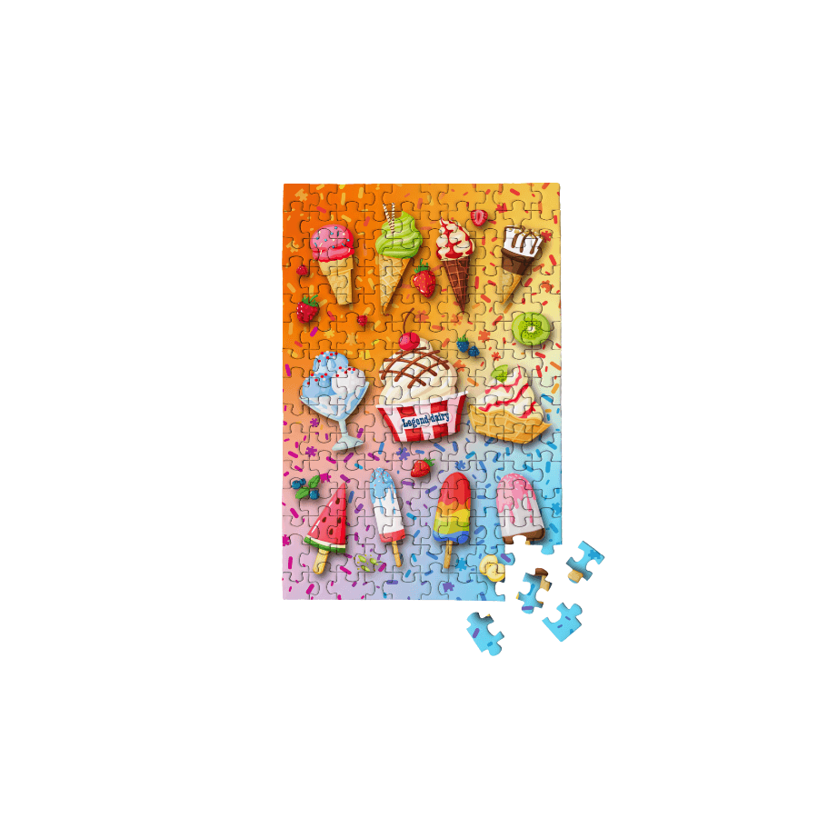Legend Diary Ice Cream Treats 150 Piece Mini Jigsaw Puzzle Micro Puzzles