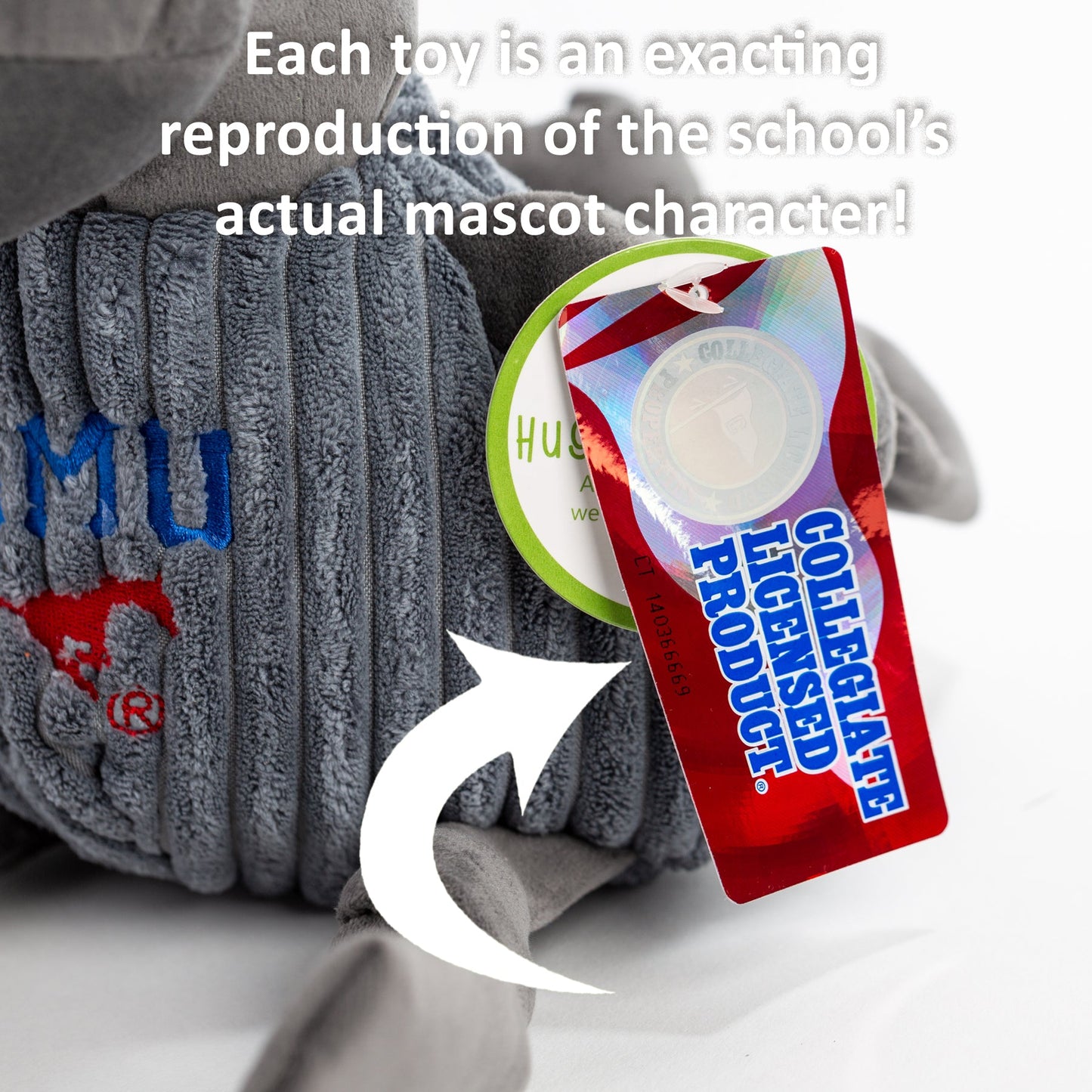 NCAA West Virginia University, Mountaineer Knottie® Plush Dog Toy