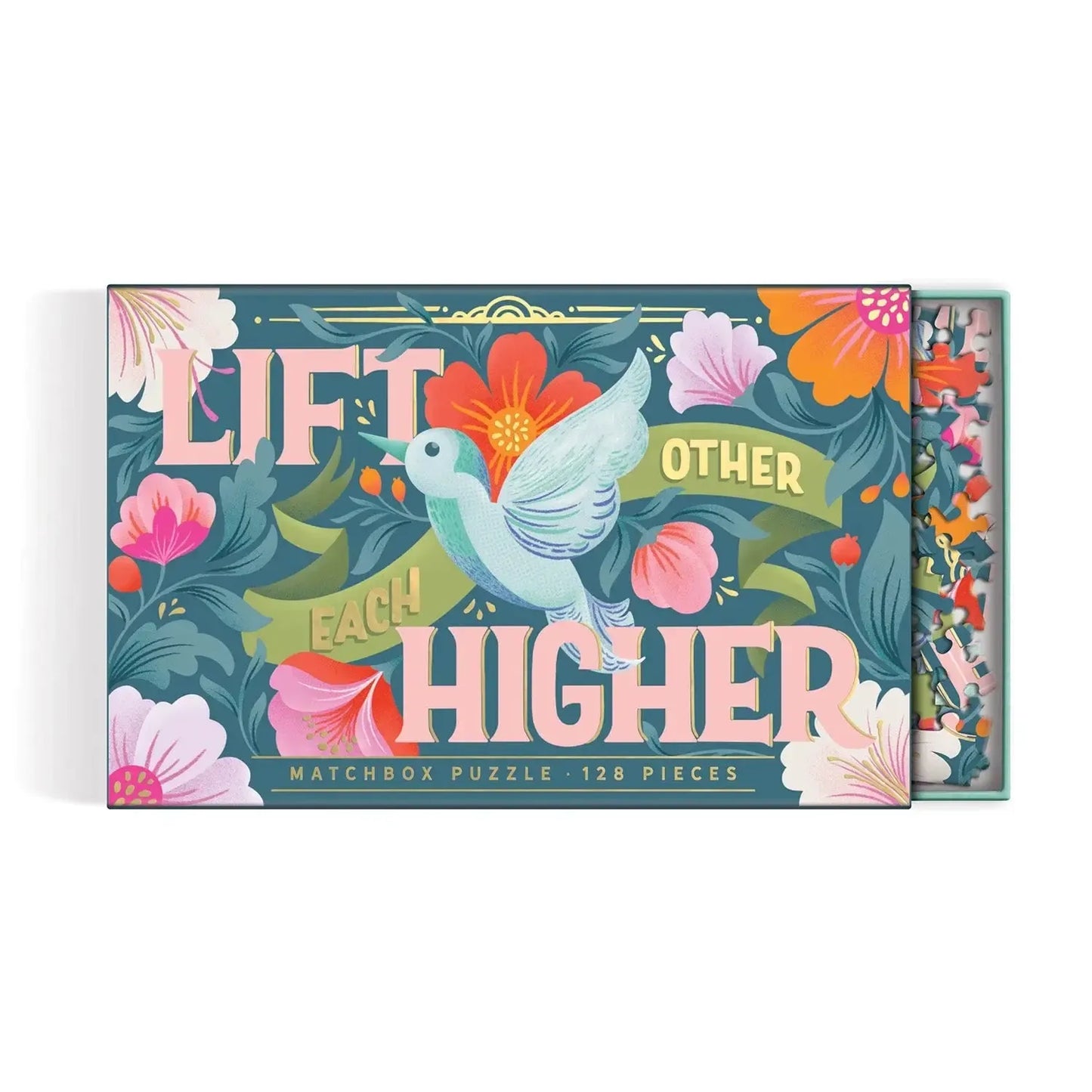 Lift Each Other Higher 128 Piece Matchbox Mini Jigsaw Puzzle Galison