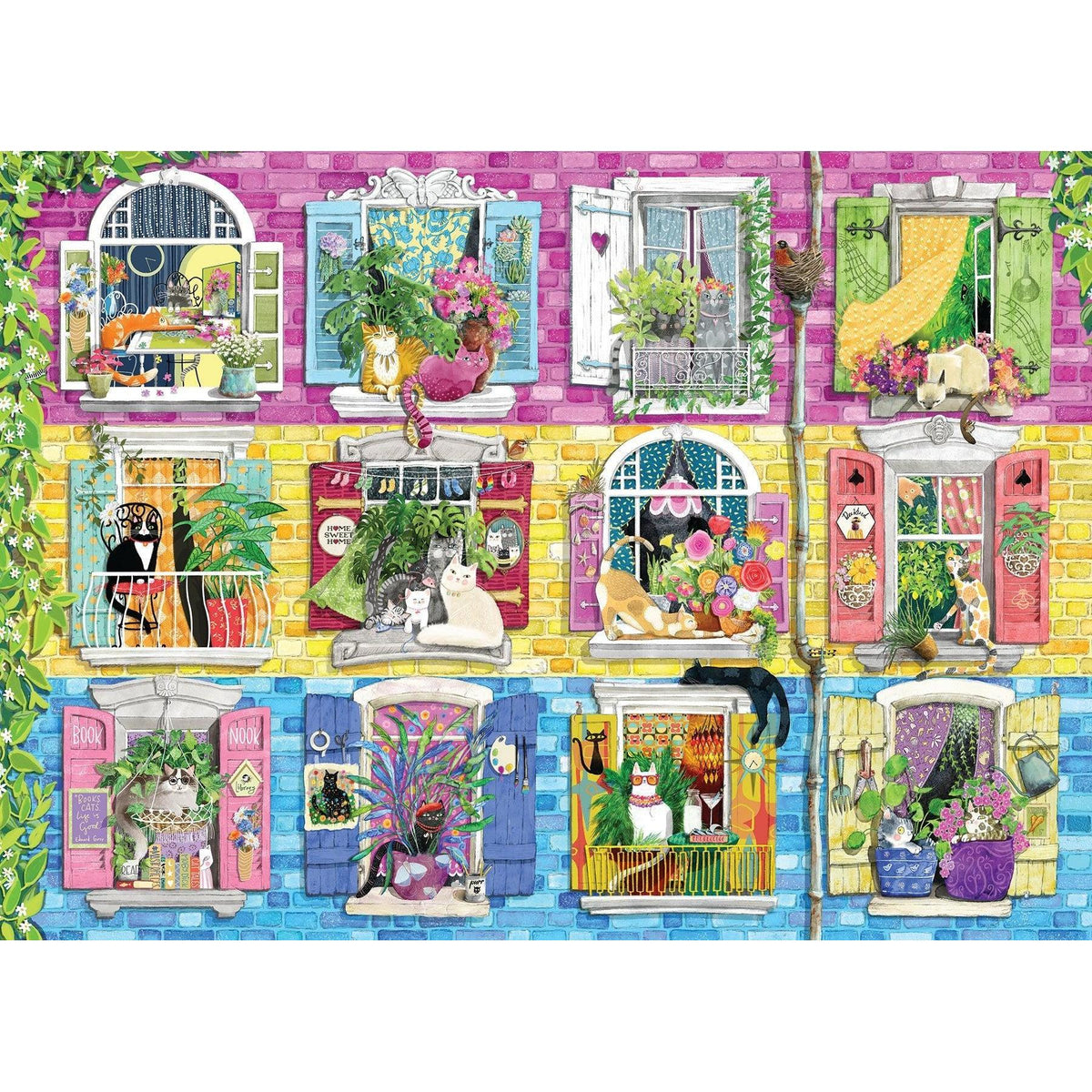 Living with Catitude 500 Piece Jigsaw Puzzle Cobble Hill