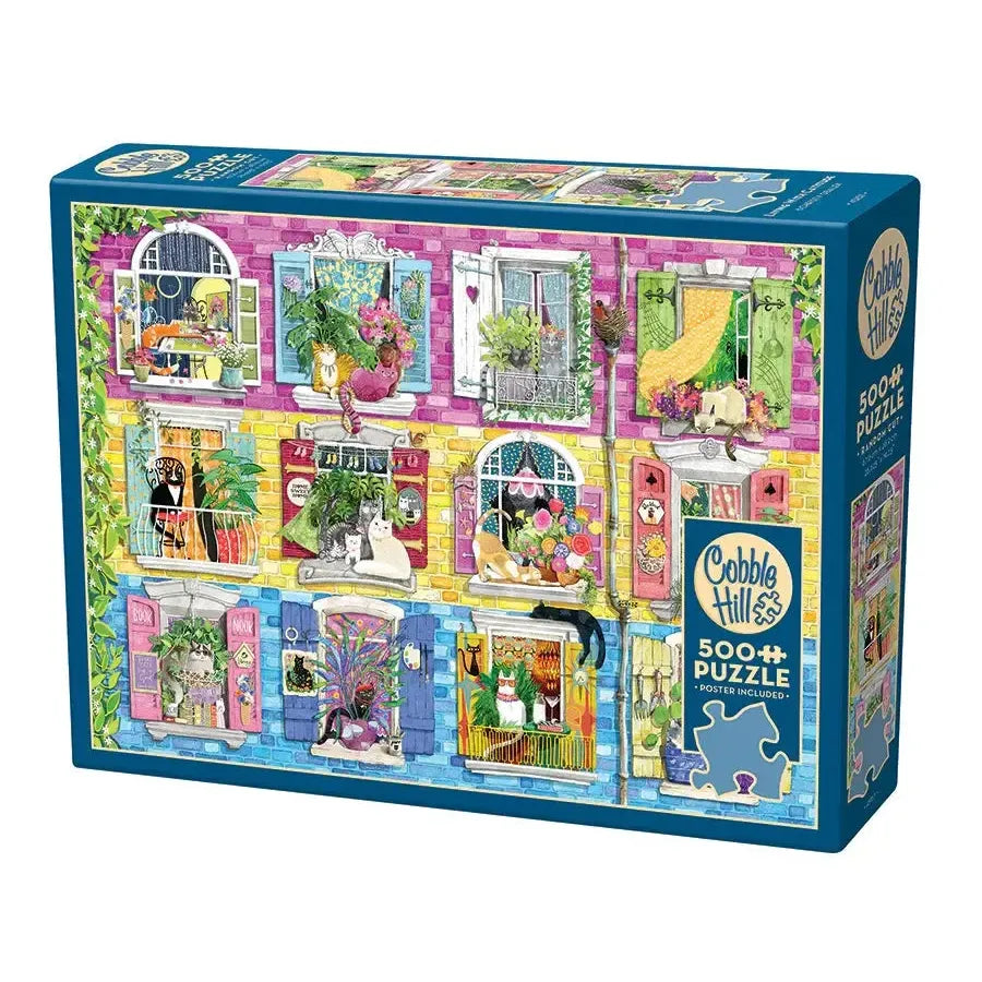 Living with Catitude 500 Piece Jigsaw Puzzle Cobble Hill