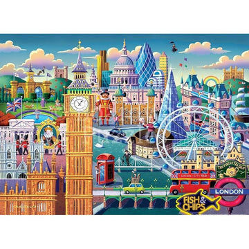 London 1000 Piece Jigsaw Puzzle Boardwalk