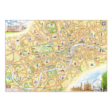 London 1000 Piece Jigsaw Puzzle Xplorer Maps