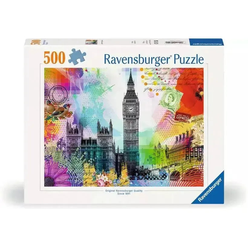 London Postcard 500 Piece Jigsaw Puzzle Ravensburger