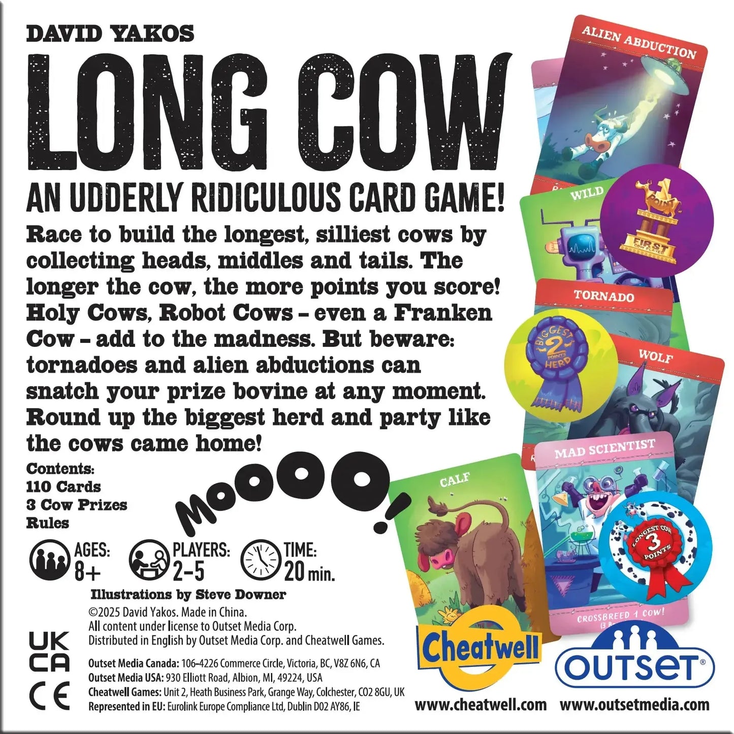 Long Cow - An Udderly Ridiculous Card Game - Outset