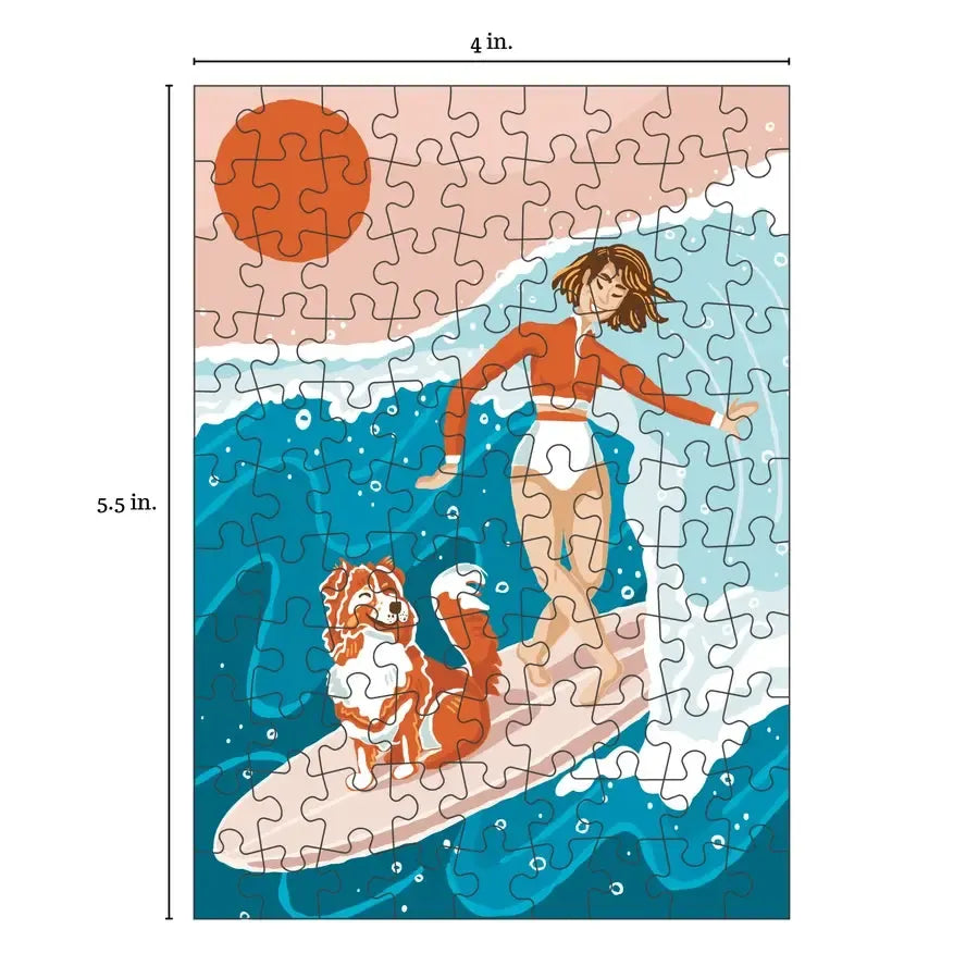 Longboard 99 Piece Mini Jigsaw Puzzle Puzzledly