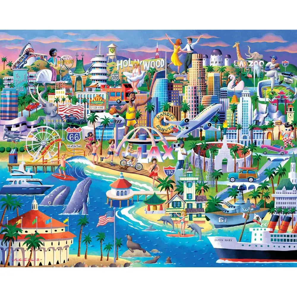 Los Angeles 210 Piece Jigsaw Puzzle Boardwalk
