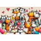Lovable Cats 150 Piece Mini Jigsaw Puzzle Micro Puzzles