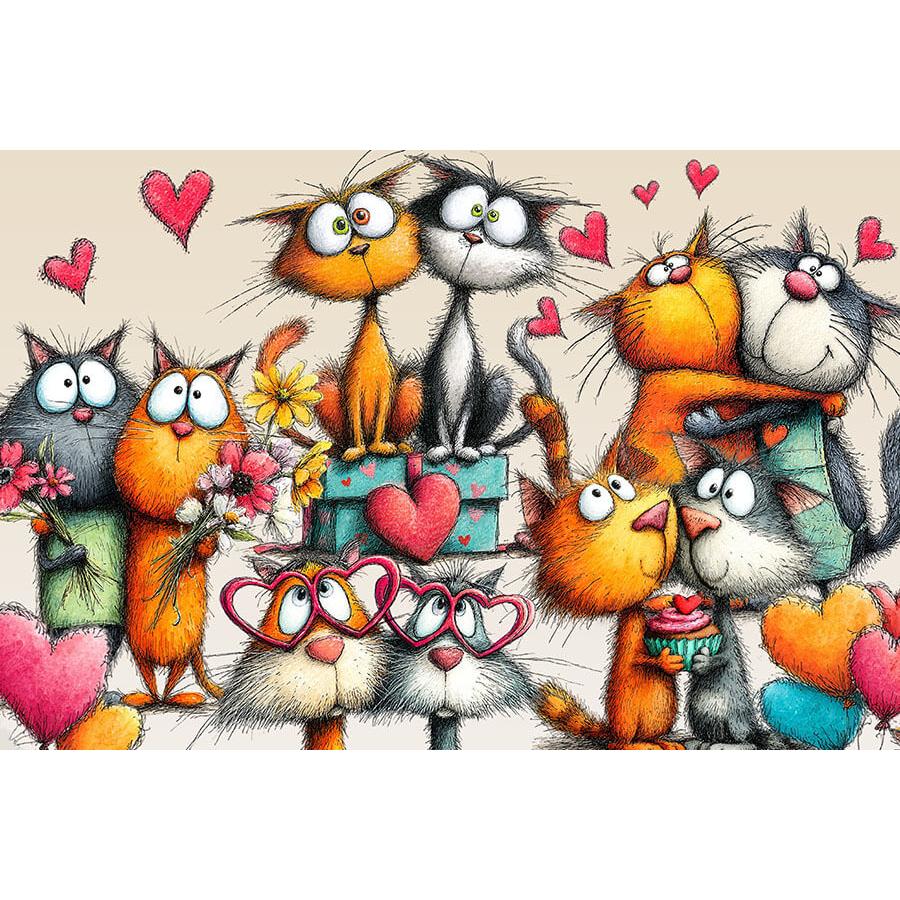 Lovable Cats 150 Piece Mini Jigsaw Puzzle Micro Puzzles