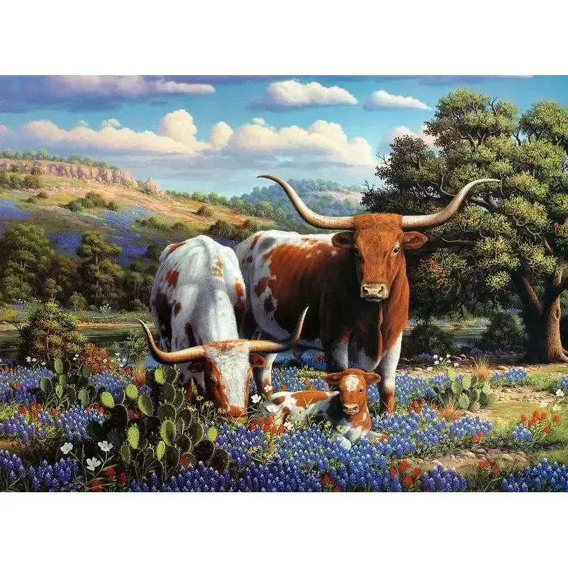 Loving Longhorns 500 Piece Jigsaw Puzzle Ravensburger