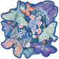 Luminous Butterflies 140 Piece Mini Jigsaw Puzzle Lantern Press