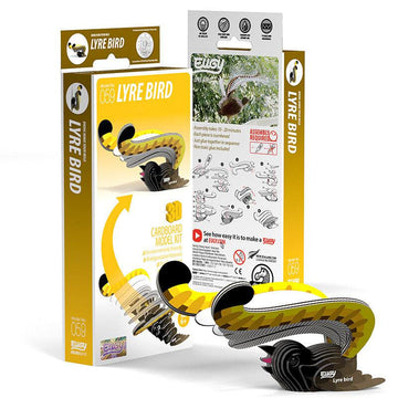 Lyre Bird 3D Cardboard Model Kit Eugy