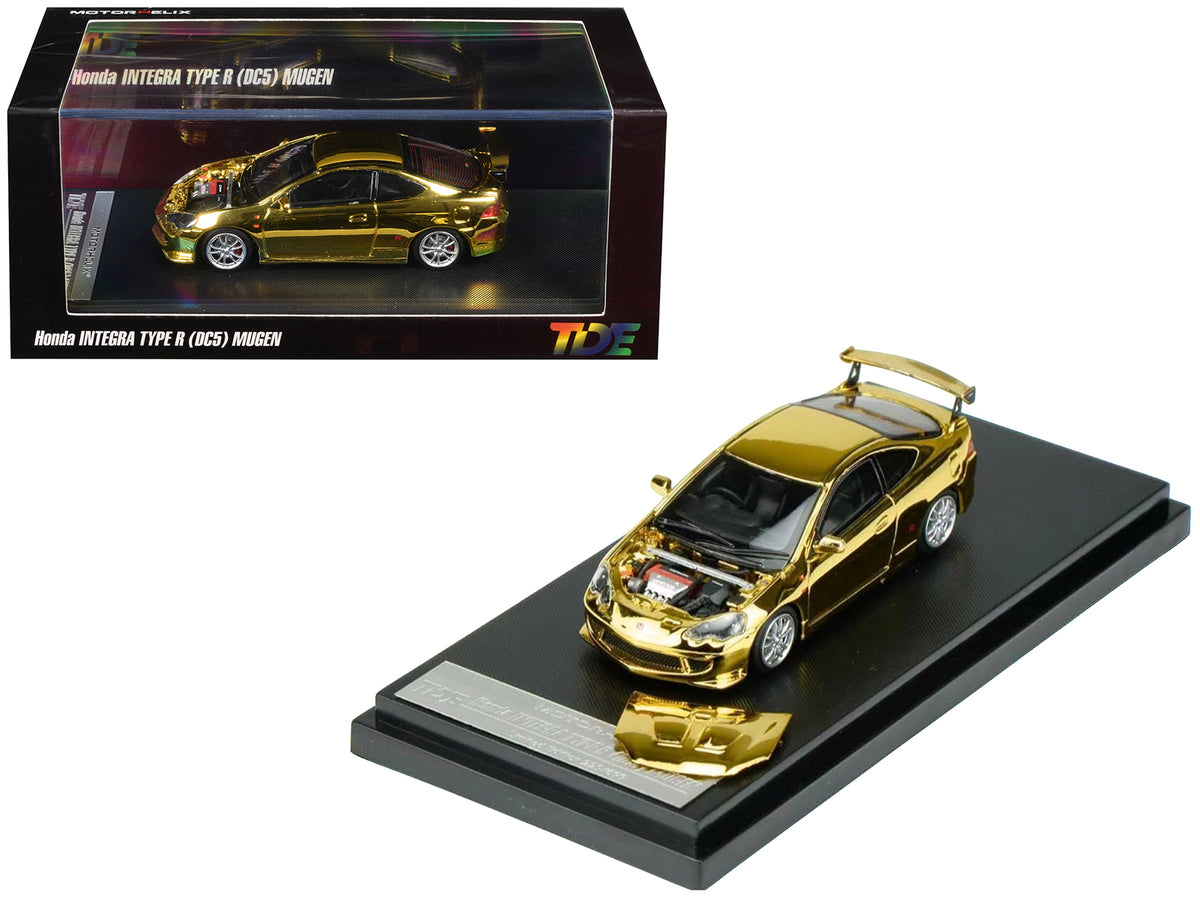Honda Integra Type R (DC5) MUGEN RHD (Right Hand Drive) Gold Chrome inchThailand Diecast Expo 2026 Event Modelinch 1/64 Diecast Model Car by MotorHelix