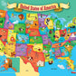 Usa Map 44 Piece Real Wood Jigsaw Puzzle