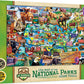 MasterPieces 100 Piece Jigsaw Puzzle - National Parks Map, 14"x19", Cardboard, Model 11942, Team Color