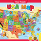 Usa Map 60 Piece Giant Floor Jigsaw Puzzle