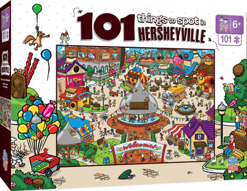 Things To Spot In Hersheyville 101 Piece Jigsaw Puzzle