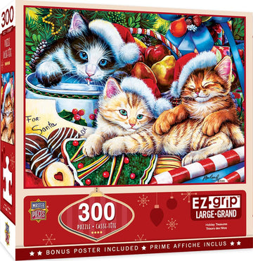 Holiday Treasures 300 Piece Large Ez Grip Jigsaw Puzzle