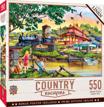 Masterpieces 550 Piece Jigsaw Puzzle For Adults, Family, Or Youth - Apple Express - 18'X24'