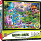 Unicorns Retreat 500 Piece Hidden Images Glow In The Dark Jigsaw Puzzle
