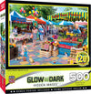Masterpieces - 500 Piece Jigsaw Puzzle, Glows In The Dark, Hidden Images, Corner Market, Fun For Adults, Family, Kids, 15' X 21'