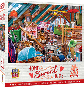 Masterpieces 550 Piece Jigsaw Puzzle For Adults And Family - Attic Secrets - 18'X24'