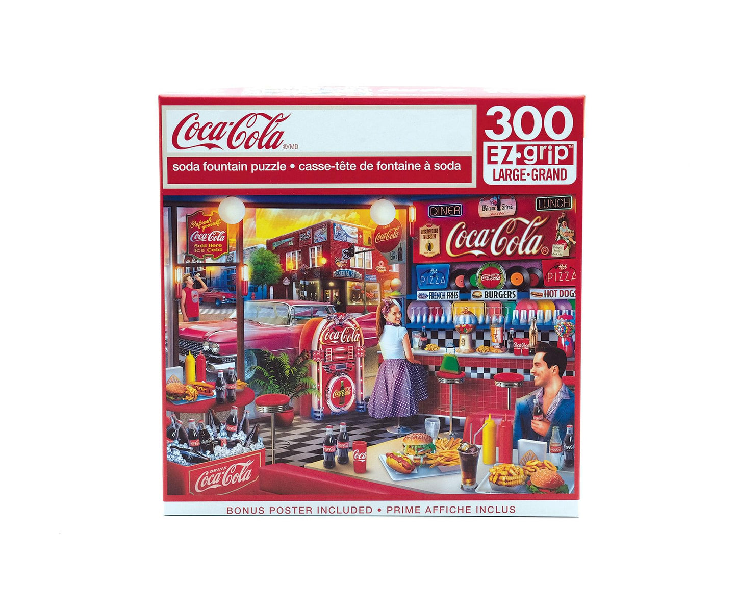 Coca-Cola Soda Fountain 300 Piece Ez Grip Jigsaw Puzzle