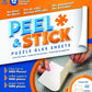 Masterpieces Accessories - 12 Permanent Adhesive Jigsaw Puzzle Glue Sheets With Peel-Off-Backers