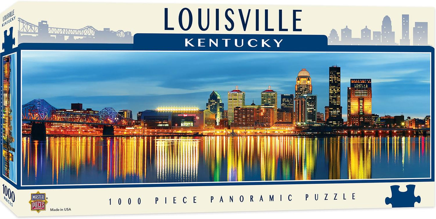 Masterpieces 1000 Piece Jigsaw Puzzle For Adults, Family, Or Youth - Louisville Panoramic - 13'X39'