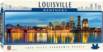 Masterpieces 1000 Piece Jigsaw Puzzle For Adults, Family, Or Youth - Louisville Panoramic - 13'X39'